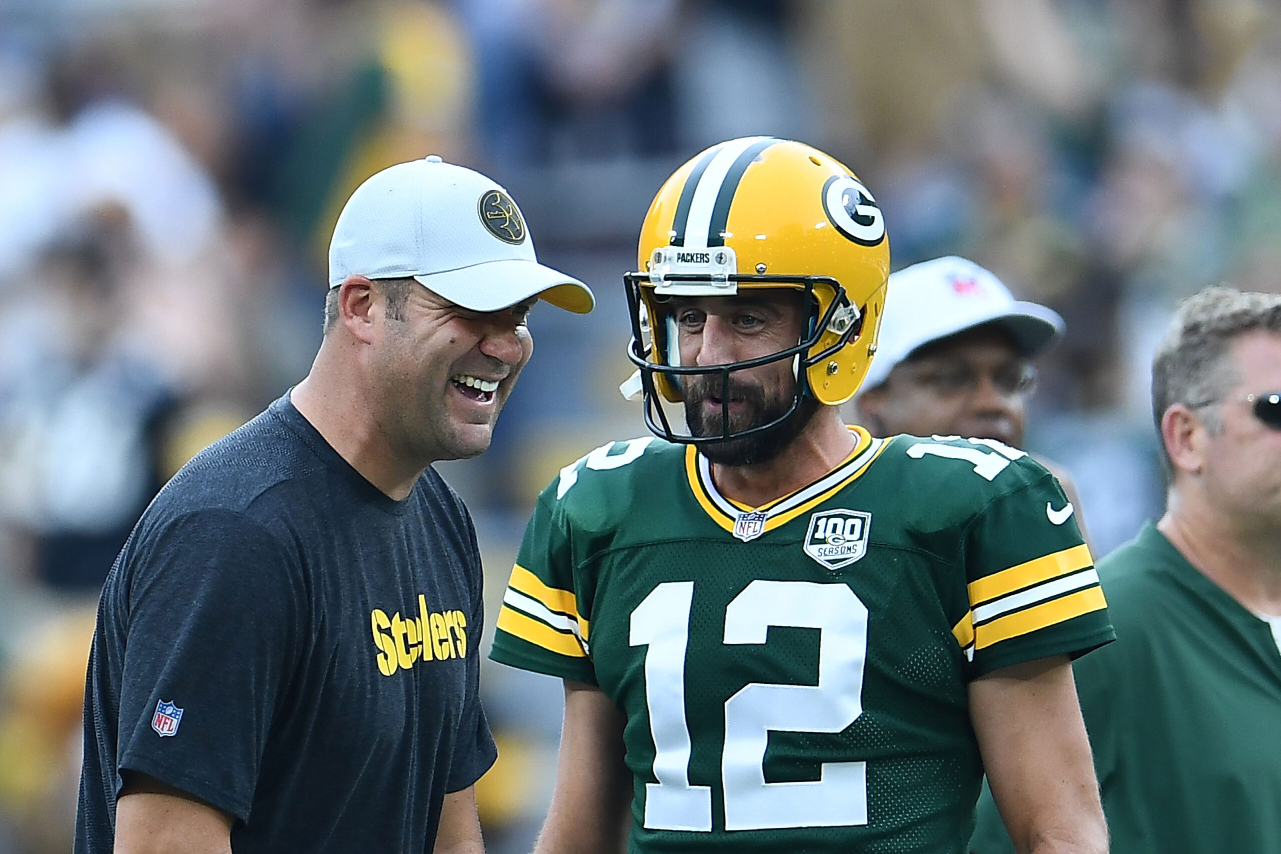 Steelers former quarterback Ben Roethlisberger and Aaron Rodgers