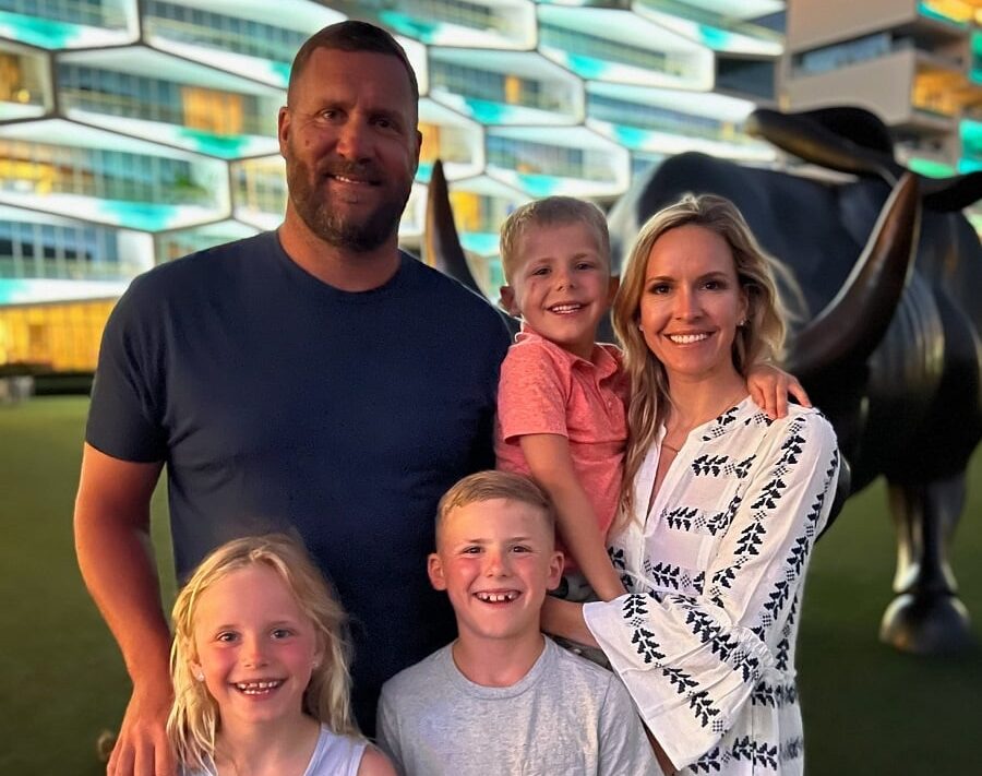 Ben Roethlisberger with Family