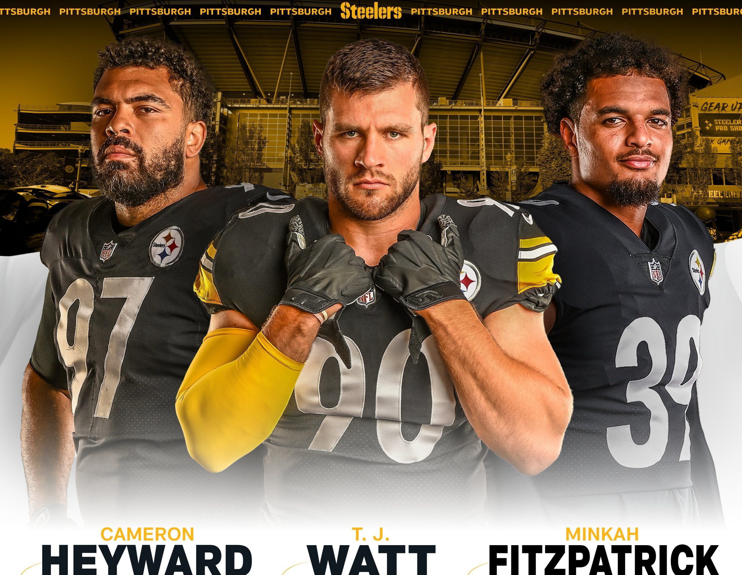 Steelers TJ Watt Cam Heyward Minkah Fitzpatrick