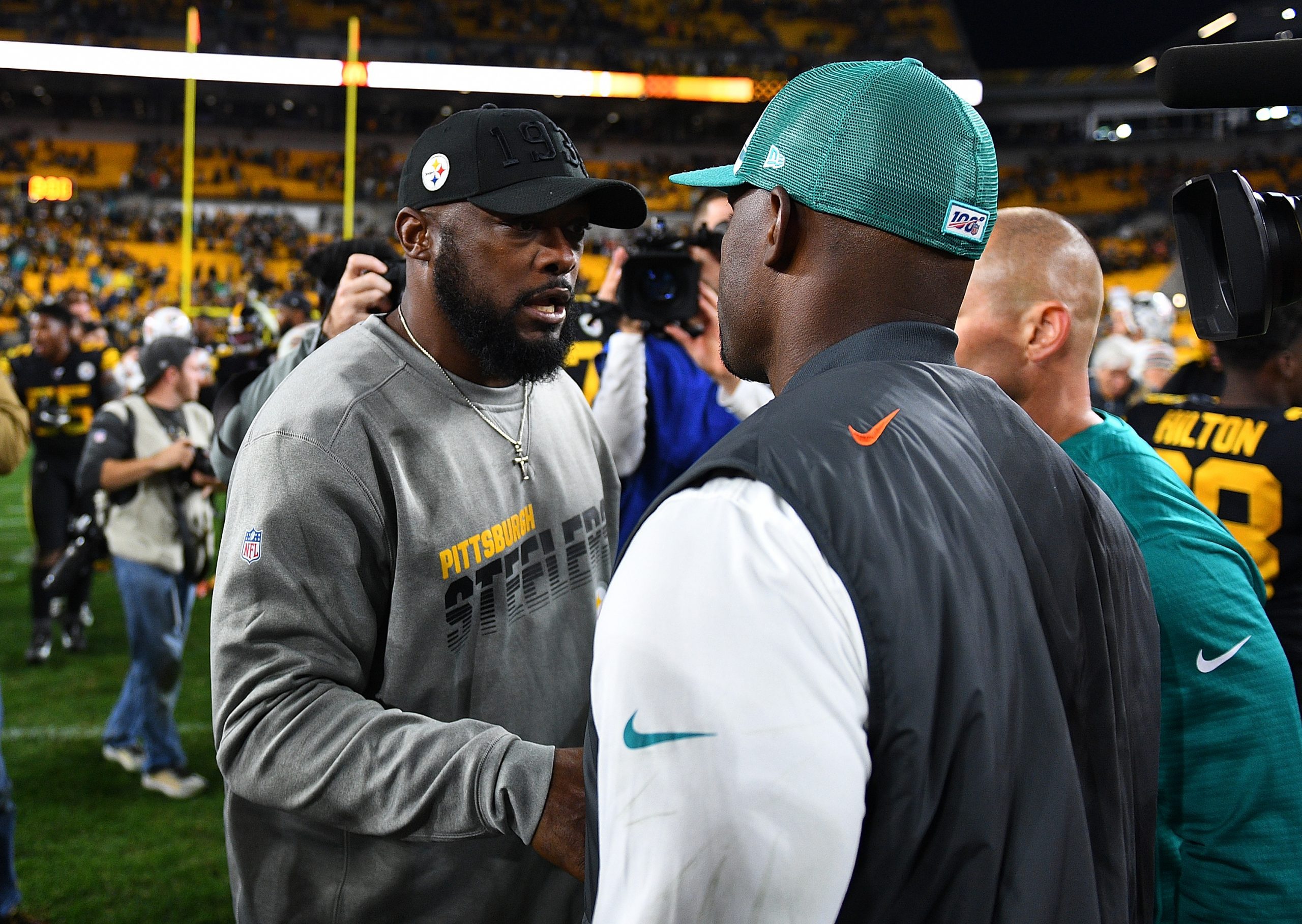 Brian Flores, Mike Tomlin