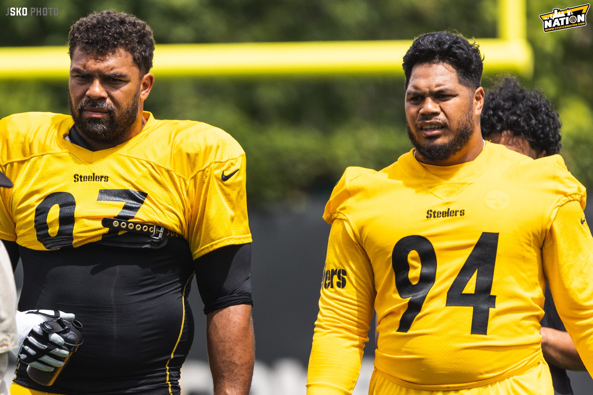 Steelers linemen Tyson Alualu and Cam Heyward