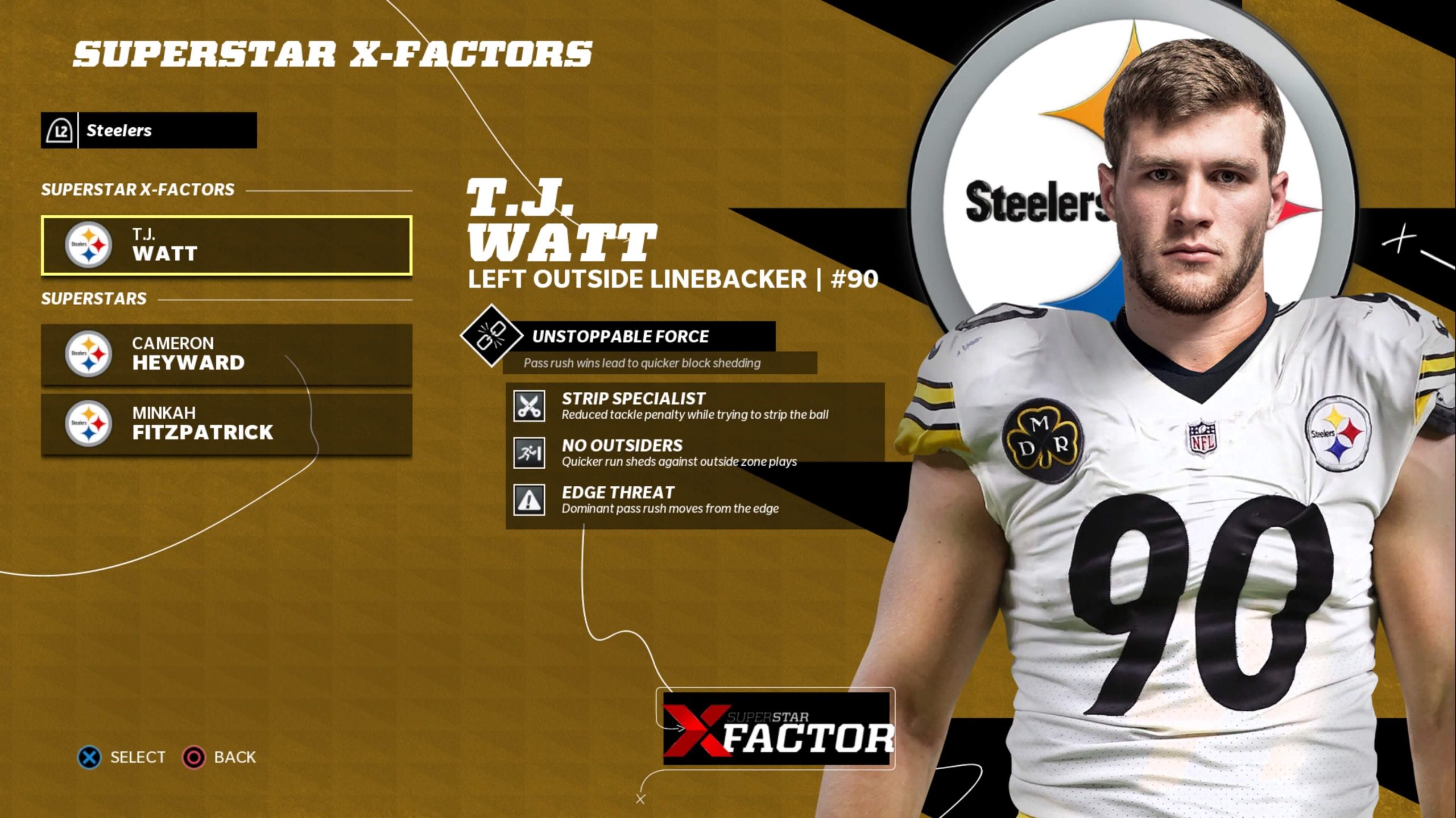 Top 23 highest-rated Pittsburgh Steelers in Madden 23