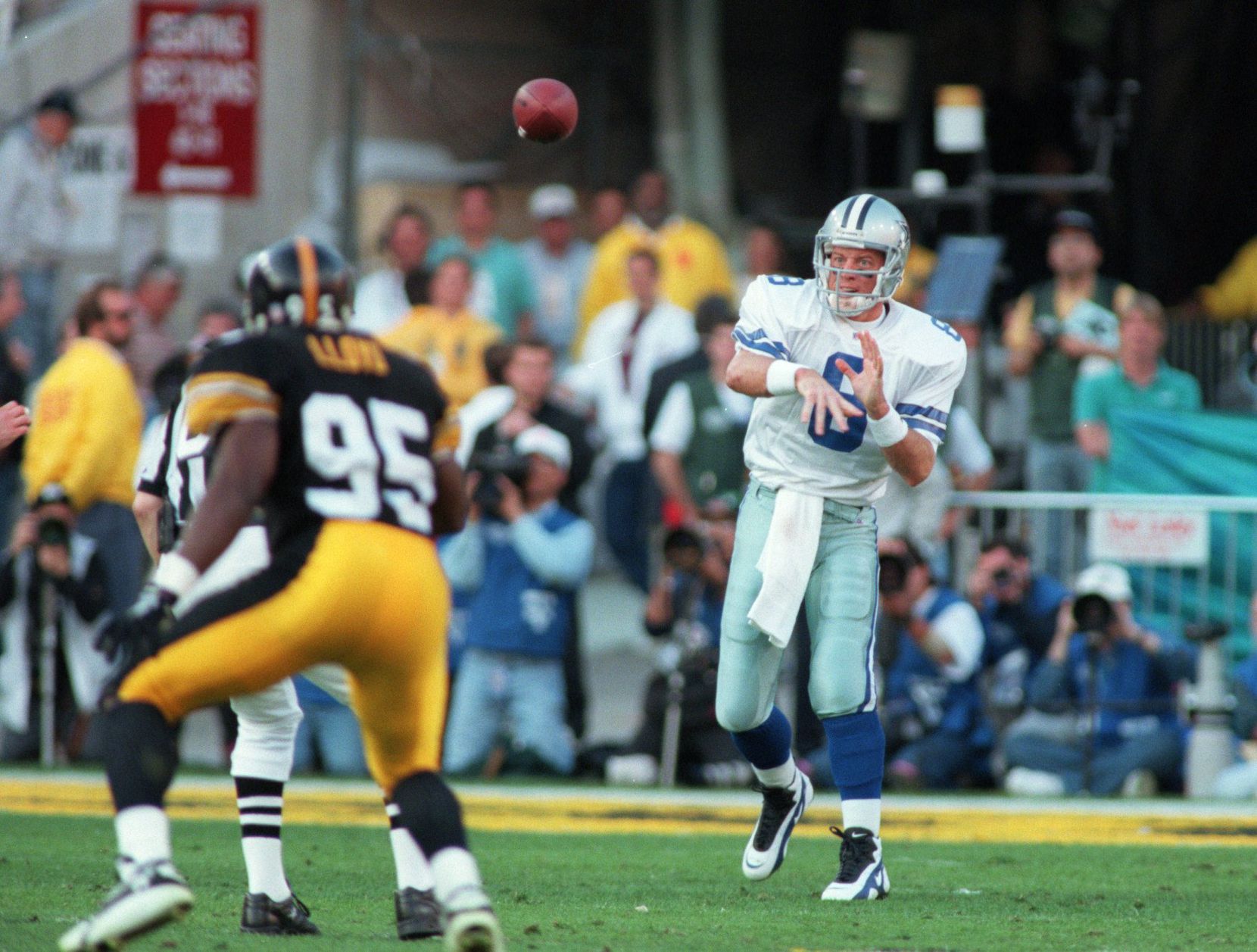 Steelers lb greg lloyd reminisces about taking a shot at the