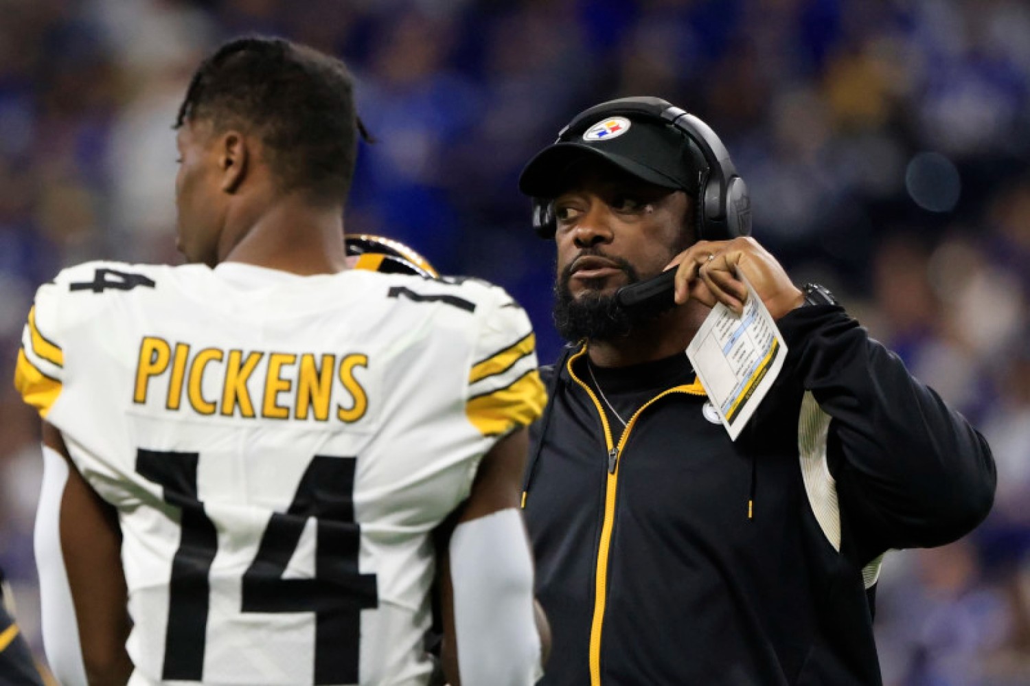 Steelers 39 Mike Tomlin Sends A Strong - TomlinPickensgetty%20 