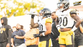 Steelers' Arthur Smith Detailed How The Running Back Workload Will Be Split (Steelers News). Photo by Jordan Schofield / SteelerNation (X: @JSKO_PHOTO)