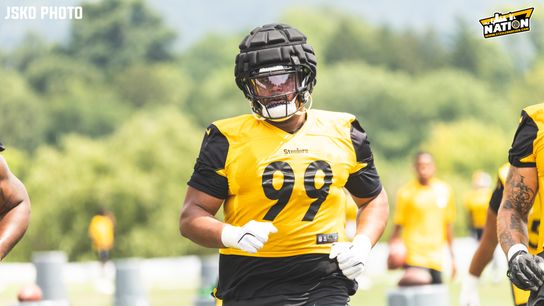 Steelers' Derrick Harmon Makes Revealing Statement About His Return From Injury. Photo by Jordan Schofield / SteelerNation (X: @JSKO_PHOTO)