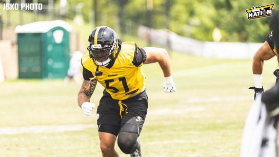 Steelers Hit With Alarming Injury As Nick Herbig Exits Preseason Game Against Buccaneers. Photo by Jordan Schofield / SteelerNation (X: @JSKO_PHOTO)