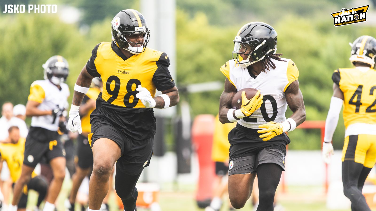 Abate: Steelers' 2026 Initial 53-Man Roster Prediction As Big Cutdown Day Nears (Steelers News). Photo by Jordan Schofield / SteelerNation (X: @JSKO_PHOTO)