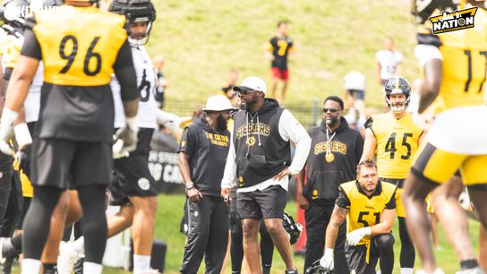 Steelers' Mike Tomlin Delivers Stunning Praise For Common Weak Link On The Offensive Side Of The Ball. Photo by Jordan Schofield / SteelerNation (X: @JSKO_PHOTO)