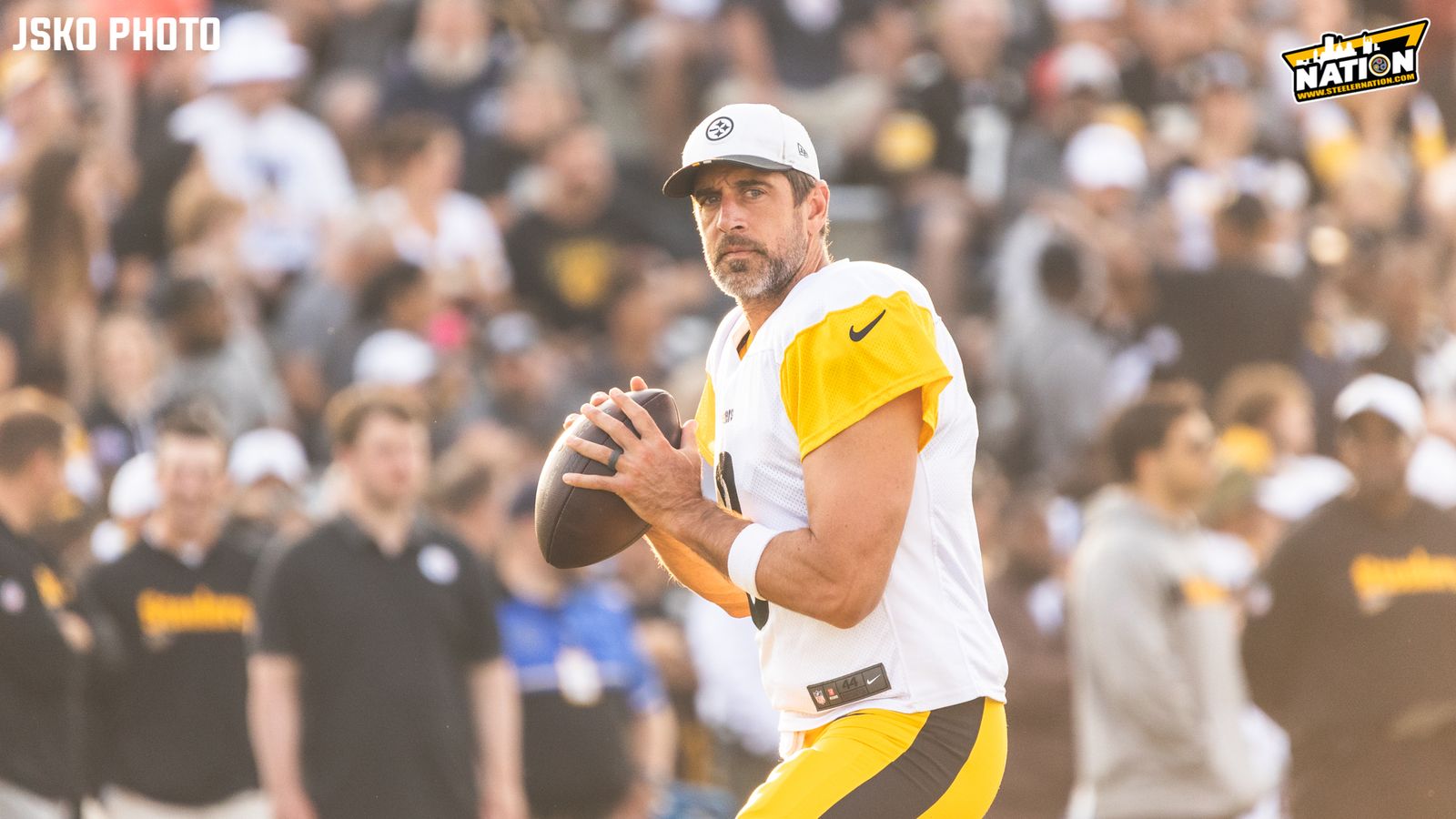 Steelers' Aaron Rodgers Is The Center Of Big Parlay Bets For Week 7 (Steelers). Photo by Jordan Schofield / SteelerNation (X: @JSKO_PHOTO)