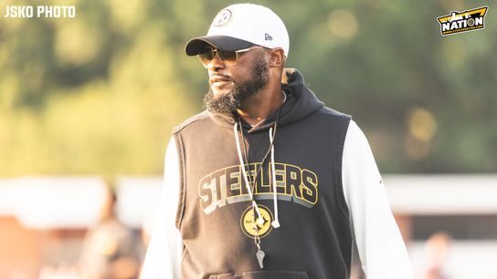 Steelers' Mike Tomlin Praises Young Wide Receiver For Oustanding Growth. Photo by Jordan Schofield / SteelerNation (X: @JSKO_PHOTO)