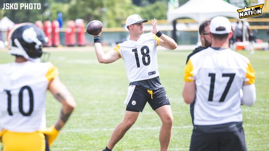 Steelers' Exciting Rookie QB Will Howard Finally Returning To The Field After Great News Out Of Pittsburgh. Photo by Jordan Schofield / SteelerNation (X: @JSKO_PHOTO)