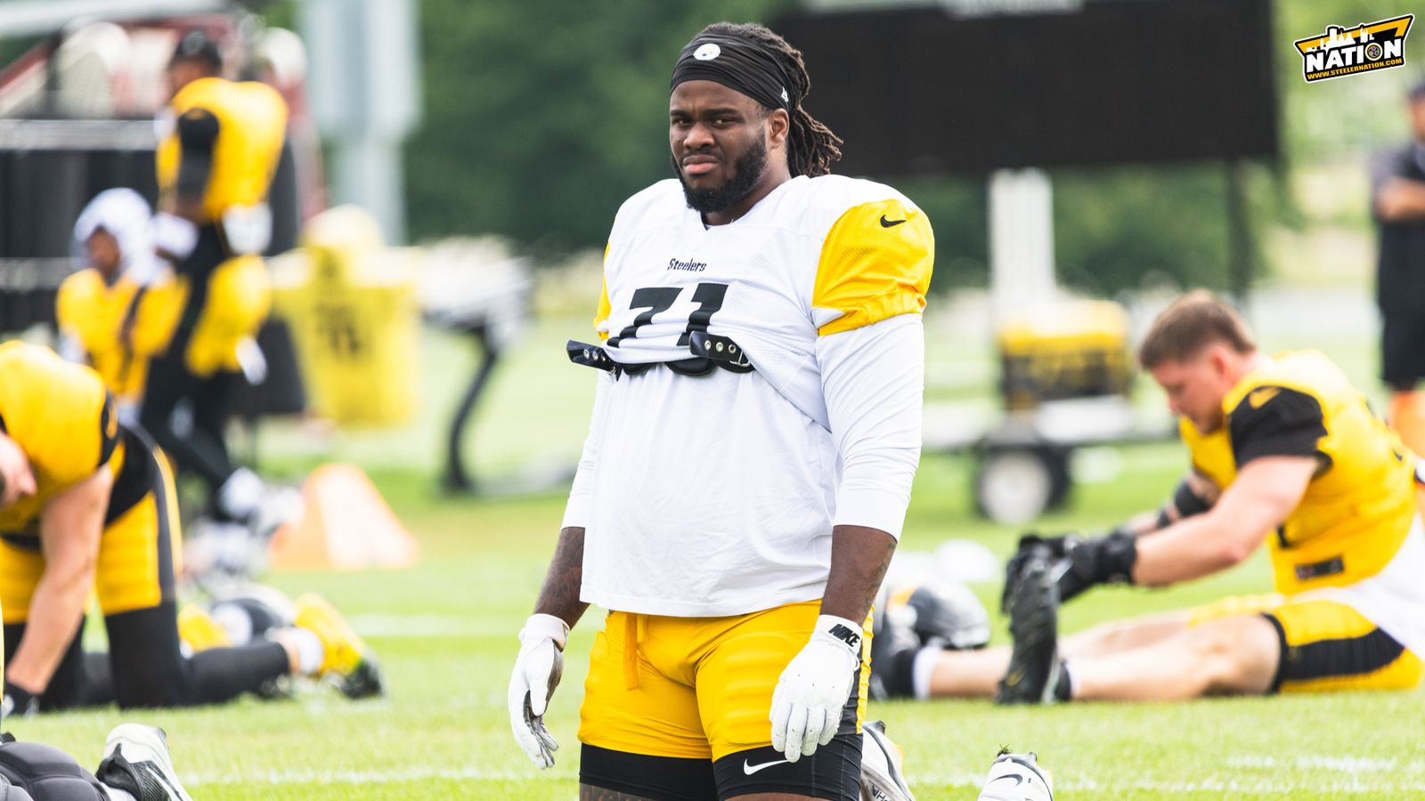 Steelers Rookie Max Iheanachor Provides Status Update Prior To Preseason Week 3 Against Bills (Steelers News). Photo by Jordan Schofield / SteelerNation (X: @JSKO_PHOTO)