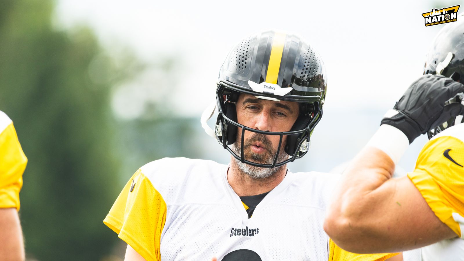 Steelers Facing Awkward Aaron Rodgers-Mike McCarthy Disconnect As Conflicting Messages Emerge (Steelers News). Photo by Jordan Schofield / SteelerNation (X: @JSKO_PHOTO)