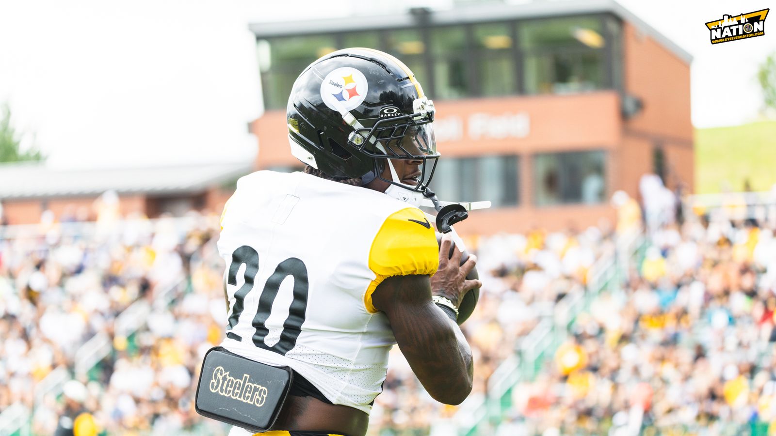 Insider: Steelers' Kaleb Johnson's Chances Of Making The 53-Man Roster May Not Be In Peril As Everyone Thought (Steelers News). Photo by Jordan Schofield / SteelerNation (X: @JSKO_PHOTO)