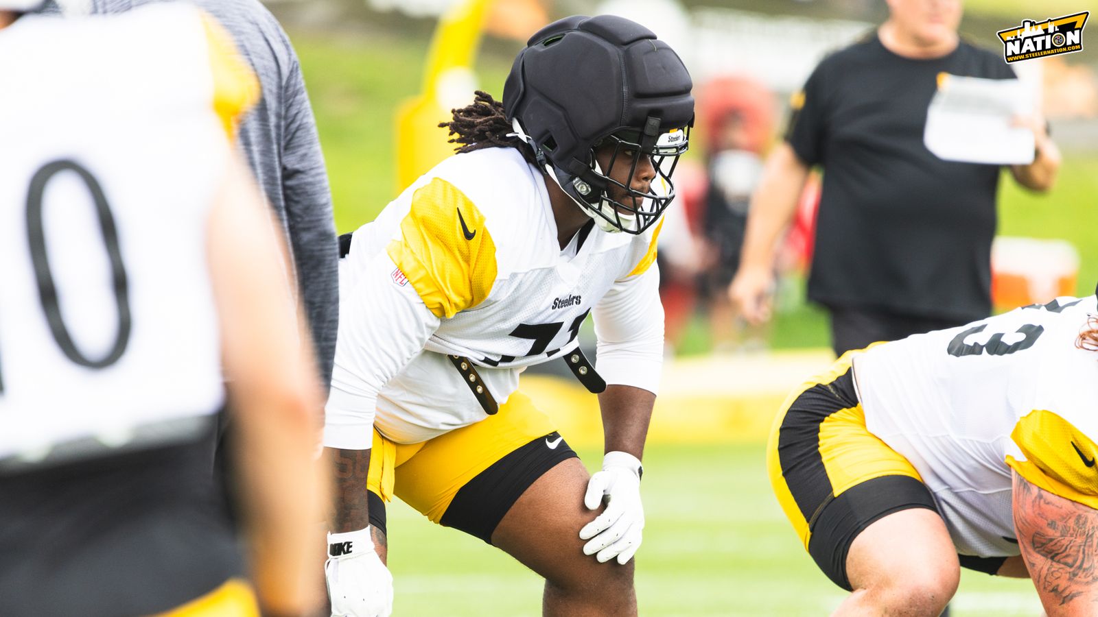 Steelers' Max Iheanachor Has Massive Opportunity Following Return To Practice (Steelers News). Photo by Jordan Schofield / SteelerNation (X: @JSKO_PHOTO)