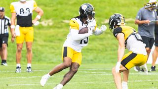 Steelers New Offensive Weapon Has "Nagging Injury" To Keep An Eye On (Steelers News). Photo by Jordan Schofield / SteelerNation (X: @JSKO_PHOTO)