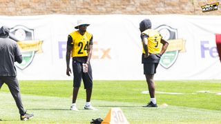 Steelers' Jalen Ramsey Delivers Urgent Message Regarding Joey Porter Jr's Contract Situation (Steelers News). Photo by Jordan Schofield / SteelerNation (X: @JSKO_PHOTO)