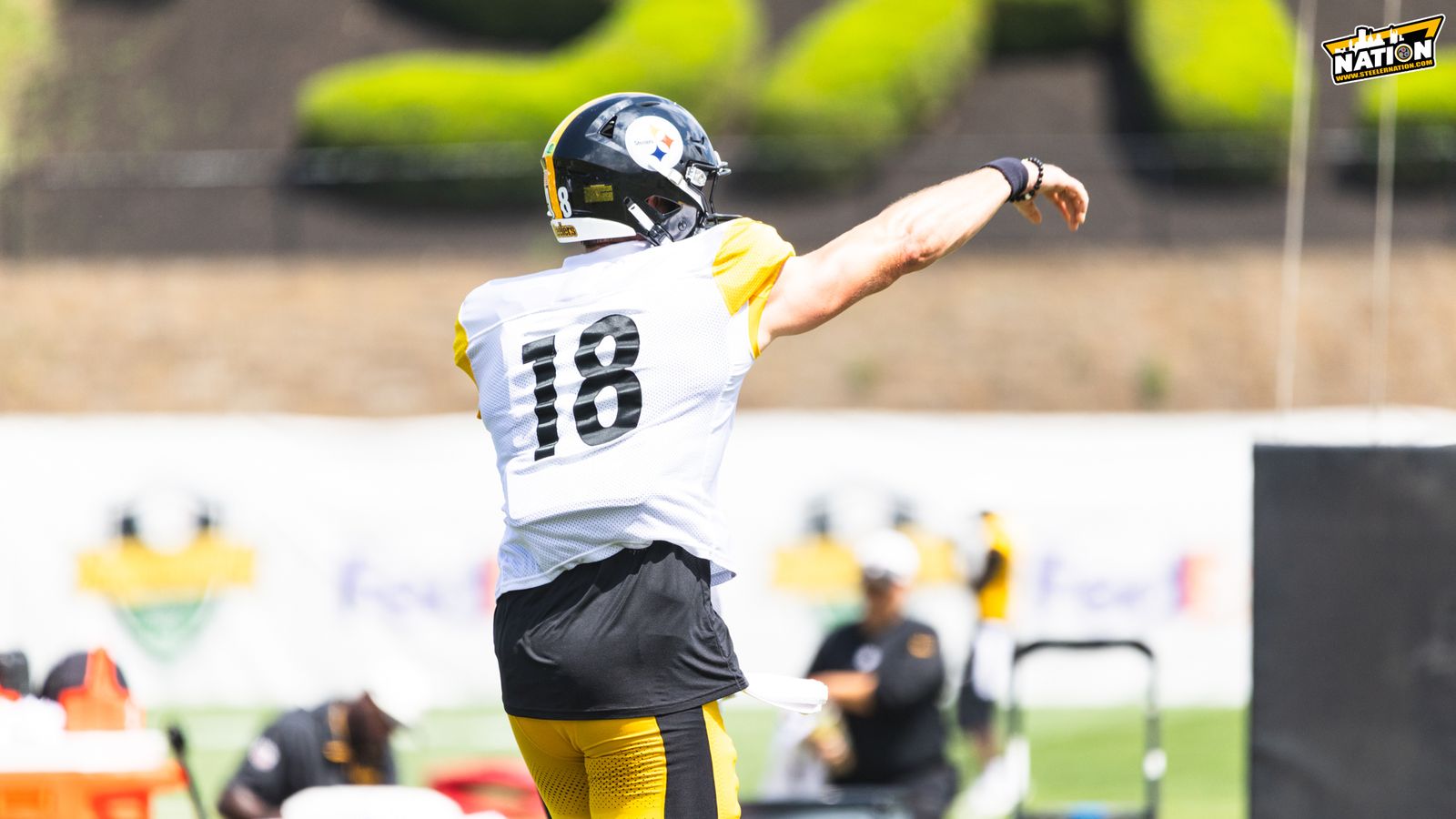 Steelers' Will Howard Rejects Drew Allar Narrative Before Intense Jets Audition (Steelers News). Photo by Jordan Schofield / SteelerNation (X: @JSKO_PHOTO)