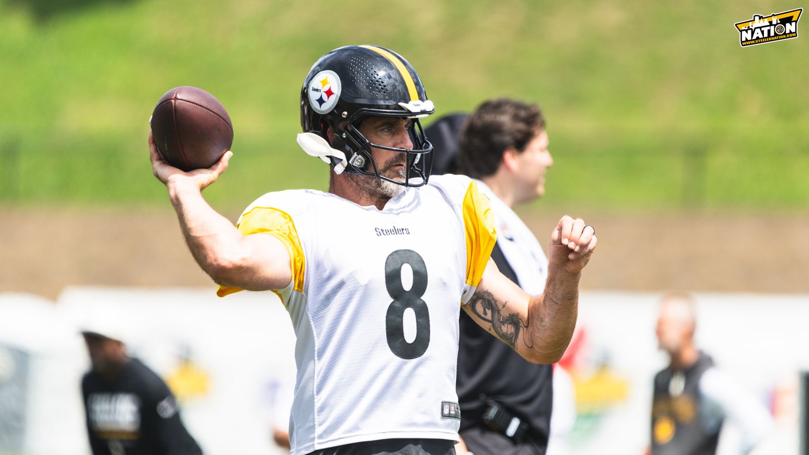 Steelers Fans May Be Frustrated By Mike McCarthy's Arthur Smith Promise (Steelers News). Photo by Jordan Schofield / SteelerNation (X: @JSKO_PHOTO)