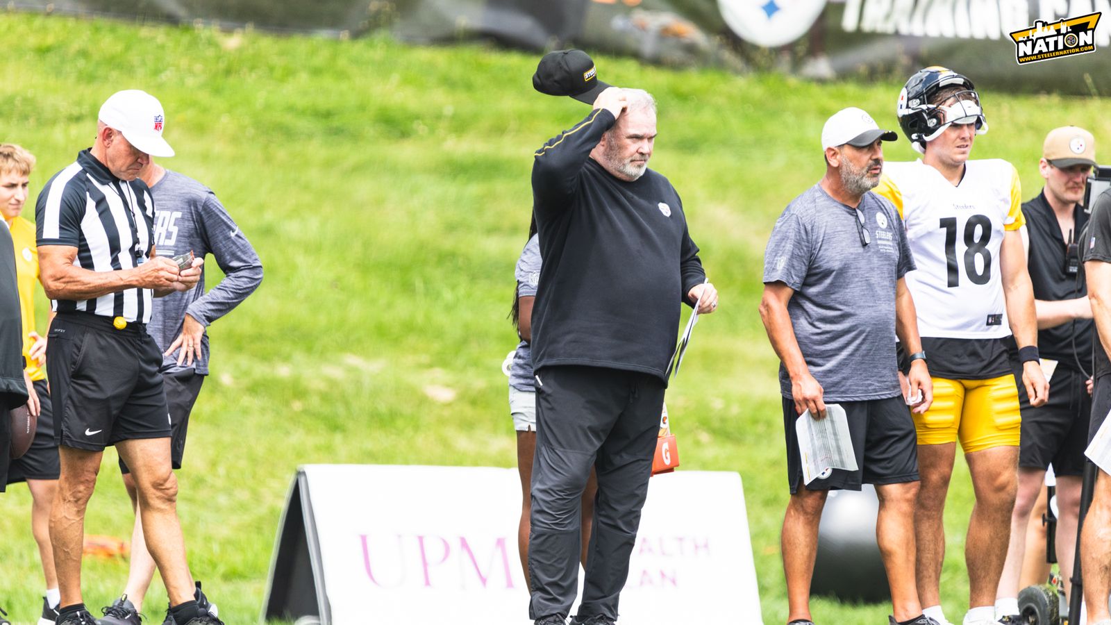 Steelers' Mike McCarthy Receives Harsh Criticism Over Joey Porter Jr Situation (Steelers News). Photo by Jordan Schofield / SteelerNation (X: @JSKO_PHOTO)