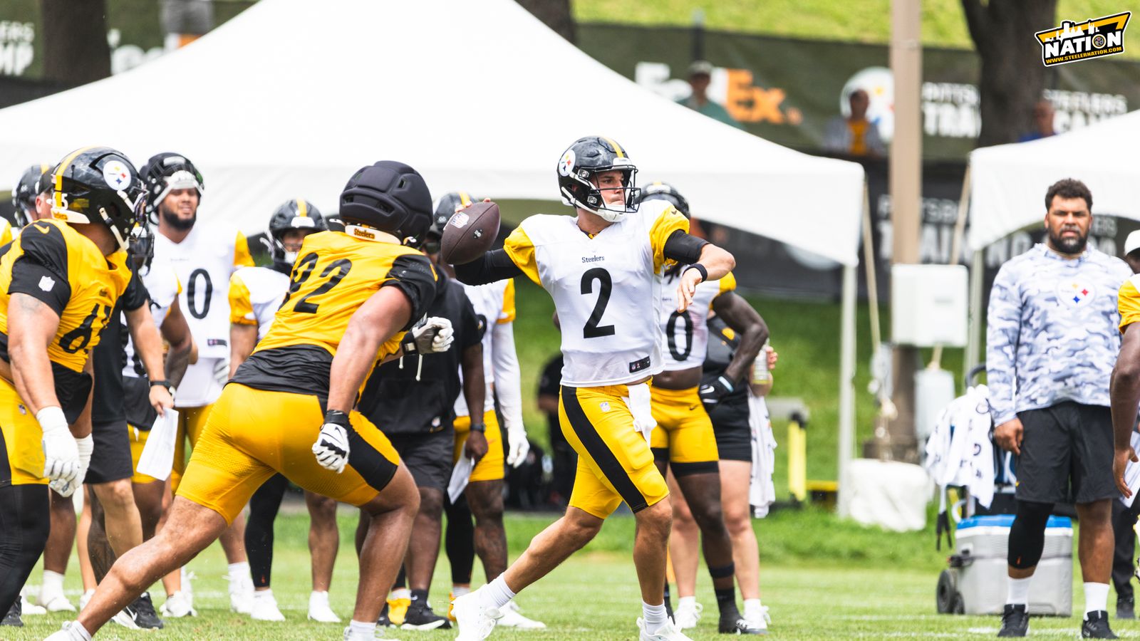Hidden Message From Steelers' Mike McCarthy Is Bad News For Mason Rudolph (Steelers News). Photo by Jordan Schofield / SteelerNation (X: @JSKO_PHOTO)