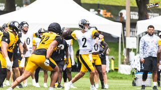 Hidden Message From Steelers' Mike McCarthy Is Bad News For Mason Rudolph (Steelers News). Photo by Jordan Schofield / SteelerNation (X: @JSKO_PHOTO)
