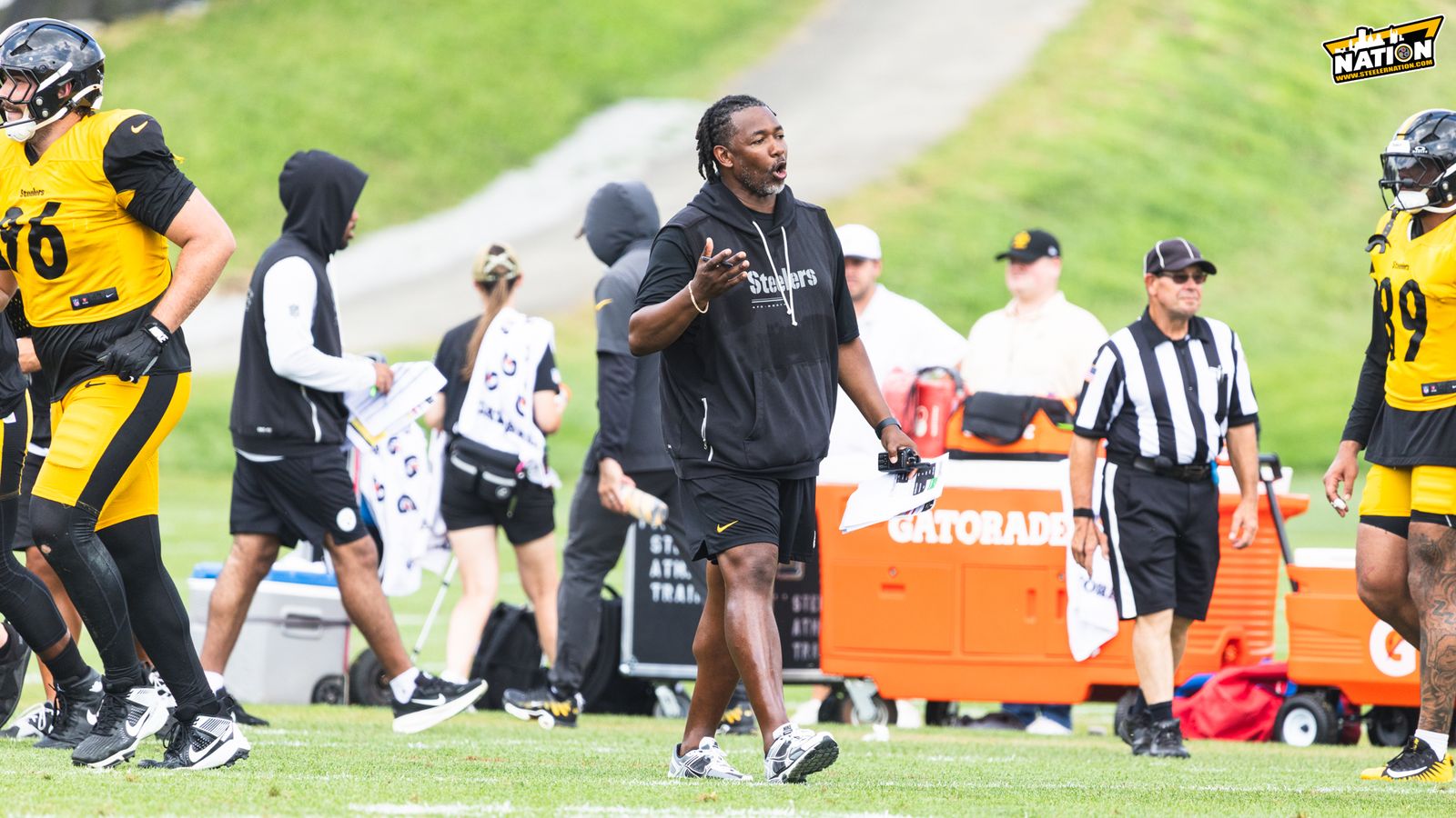 "I Want Them To Feel Us": Steelers DC Patrick Graham Absolutely Wants To Punish Opposing Teams (Steelers News). Photo by Jordan Schofield / SteelerNation (X: @JSKO_PHOTO)