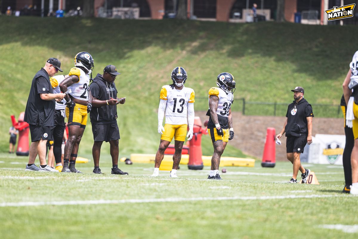 Steelers Rico Dowdle Jaylen Warren Kaleb Johnson Steelers Rico Dowdle Jaylen Warren Kaleb Johnson