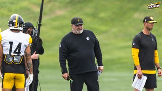 Steelers' Mike McCarthy Sends Strong Message On Rising WR (Steelers News). Photo by Jordan Schofield / SteelerNation (X: @JSKO_PHOTO)