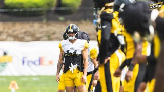 Steelers' Roman Wilson Is Emerging As Their Next Hidden Gem (Steelers News). Photo by Jordan Schofield / SteelerNation (X: @JSKO_PHOTO)