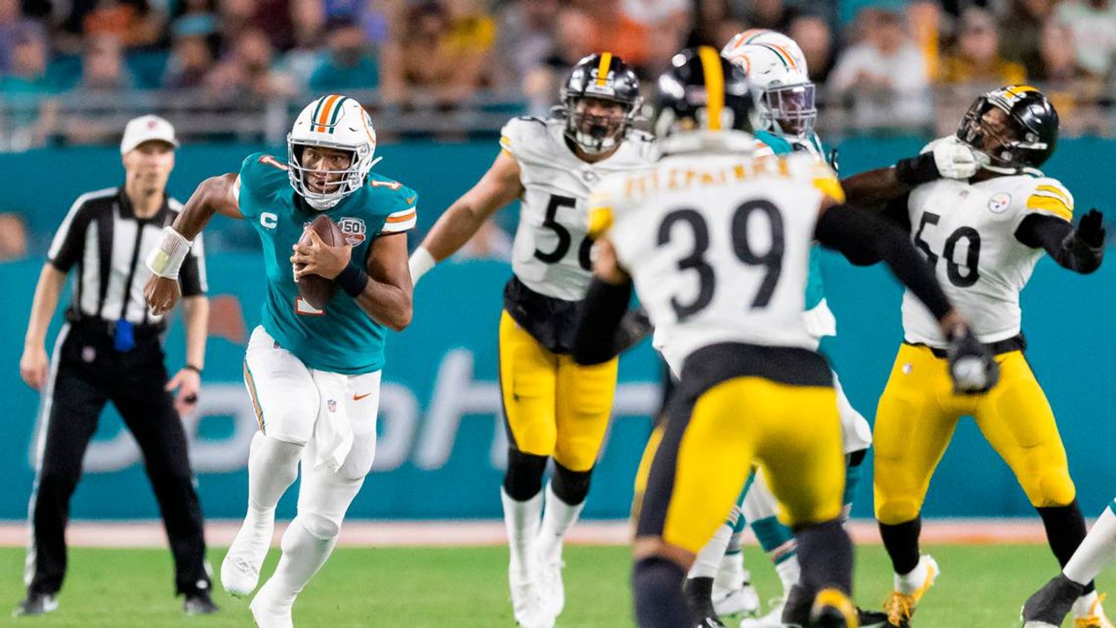 dolphins steelers game live