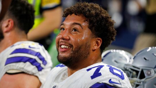 Dallas Cowboys Right Tackle Terrence Steele On The Sidelines During A Defensive Posession Steelers Dallas Cowboys Right Tackle Terrence Steele On The Sidelines During A Defensive Posession