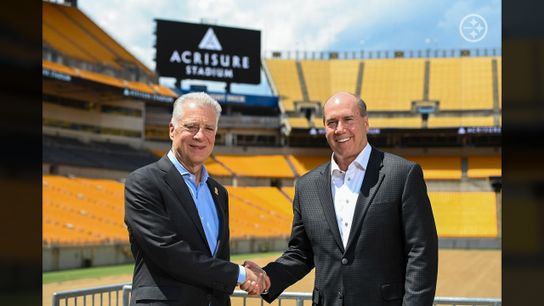 Steelers President Art Rooney II and Acrisure CEO Greg Williams