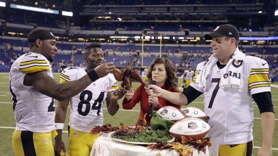 Steelers Ben Roethlisberger, Antonio Brown, Le'Veon Bell Steelers Ben Roethlisberger, Antonio Brown, Le'Veon Bell