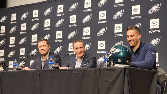 Former Eagles Vice President of Player Personnel Andy Weidl (left) alongside old colleagues, Howie Roseman (middle) and Nick Sirianni (right). | Chris Franklin / NJ Advance Media / NJ.com Former Eagles Vice President of Player Personnel Andy Weidl (left) alongside old colleagues, Howie Roseman (middle) and Nick Sirianni (right). | Chris Franklin / NJ Advance Media / NJ.com