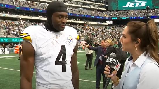 Steelers' DK Metcalf Not Happy With Himself After Week 1 Win Over Jets. Photo by ESPN