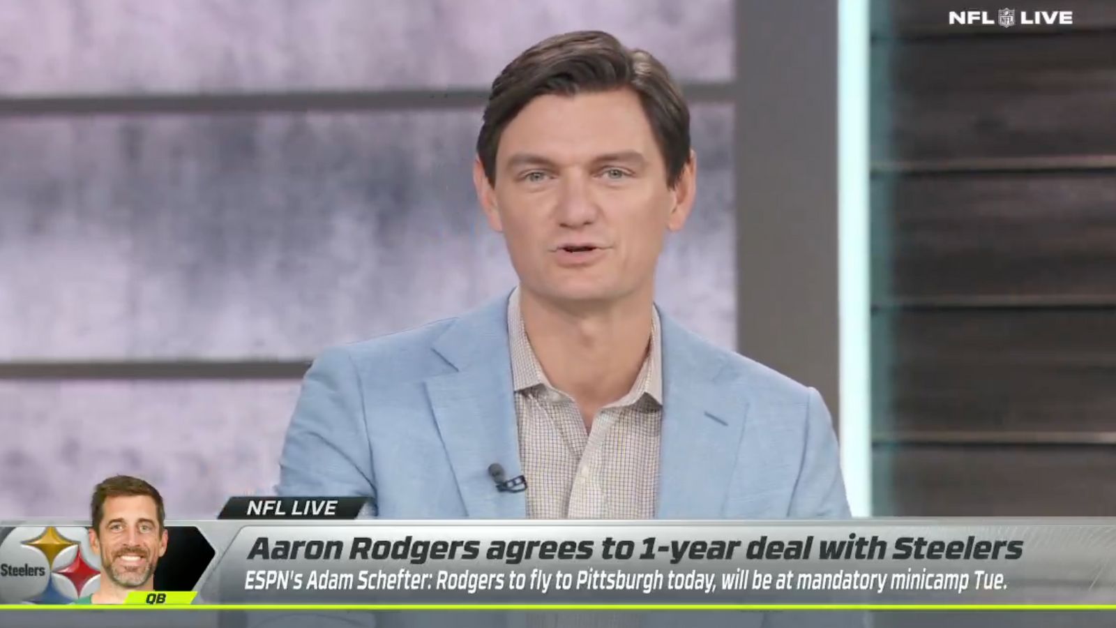 Steelers Fans Learn What Really Made Aaron Rodgers Move Quickly On Thursday (Steelers News). Photo by NFL on ESPN