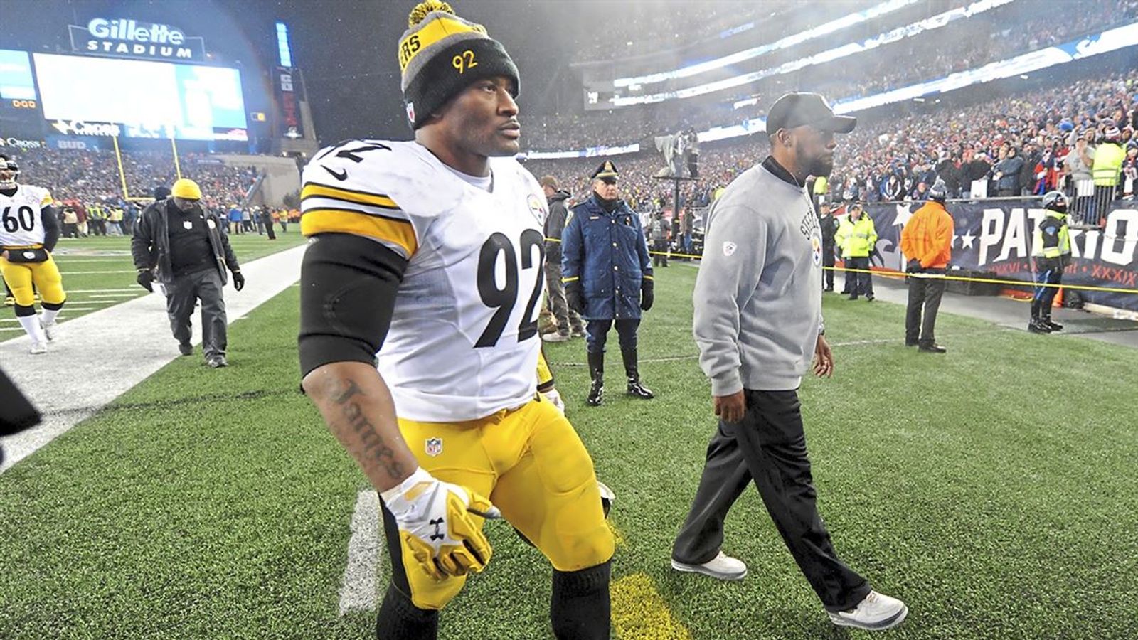 Steelers' James Harrison Sends Bold But Bizarre Message About Aaron Rodgers For The 2025 NFL Season (Steelers News). Photo by Matt Freed / Post-Gazette