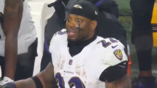 Steelers Legend Ben Roethlisberger Can't Stop Laughing At How Ravens Used Derrick Henry. Photo by CBS Sports Broadcast