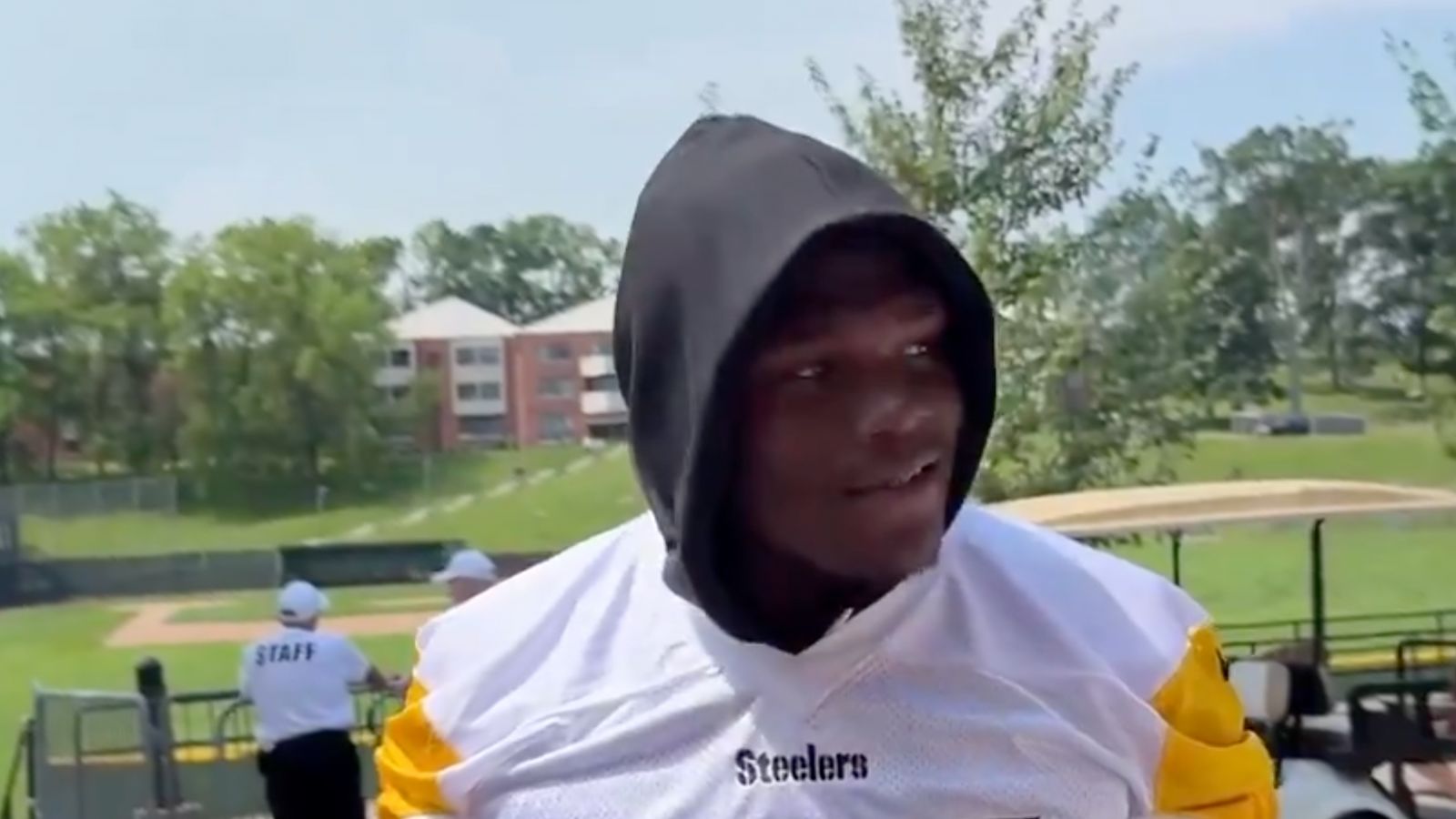 Steelers’ Broderick Jones Opens Up About The Pressure To Protect Aaron Rodgers (Steelers News). Photo by 93.7 The Fan