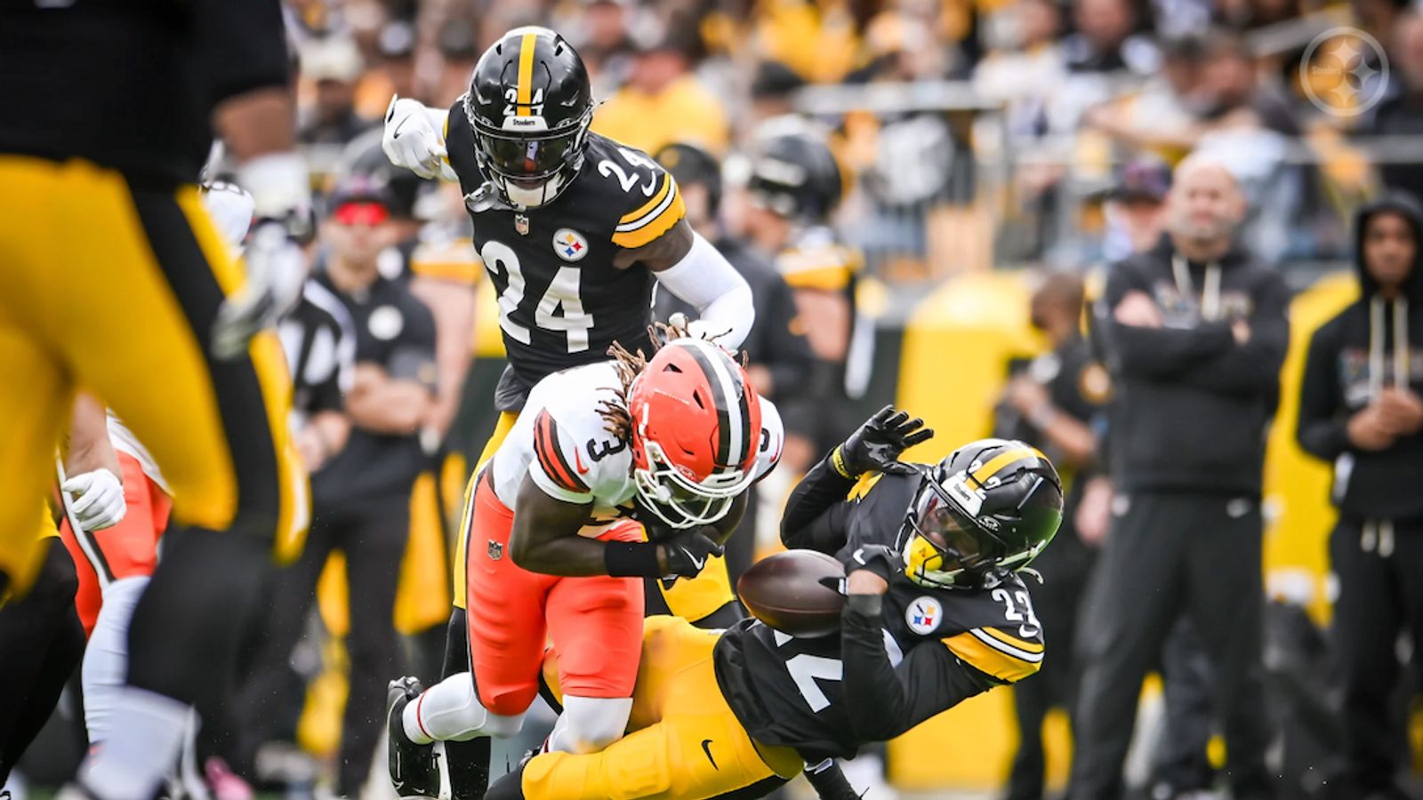 Steelers' Joey Porter Jr. Believes He's Never Struggled Against Bengals' Ja’Marr Chase And Tee Higgins (Steelers News). Photo by Karl Roser / Pittsburgh Steelers