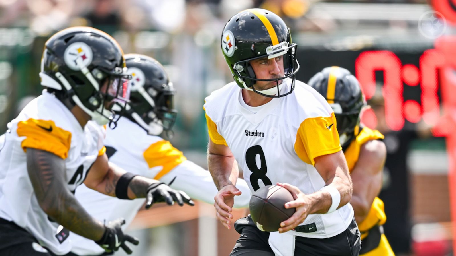 Steelers' Aaron Rodgers Turned Up His Play Big Time At Training Camp But There Was Still 1 Huge Issue (Steelers News). Photo by Karl Roser / Pittsburgh Steelers
