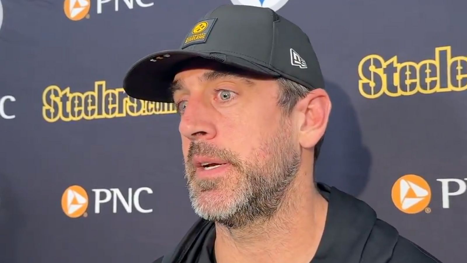 Steelers' Aaron Rodgers Admits He's Doing Extra Research Ahead Of First AFC North Game (Steelers News). Photo by X: @bepryor