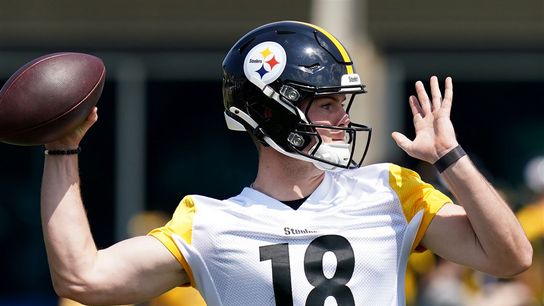 Steelers’ Will Howard Quietly Making Strong Case For Future Starting QB Role. Photo by Matt Freed / Pittsburgh Post-Gazette