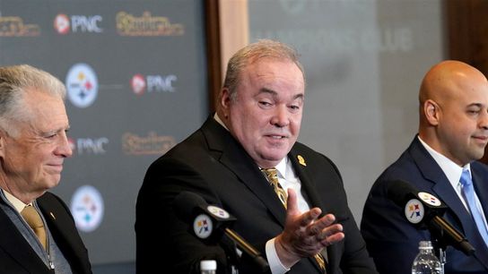 Steelers Mike McCarthy, Omar Khan, and Art Rooney II