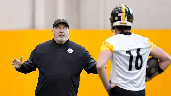 Steelers Mike McCarthy and Drew Allar