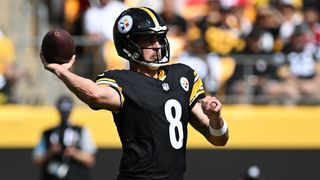 Steelers' Aaron Rodgers Still Has An Impressive Escape Hatch Against The Pass Rush (Steelers News). Photo by Barry Reeger / Imagn Images