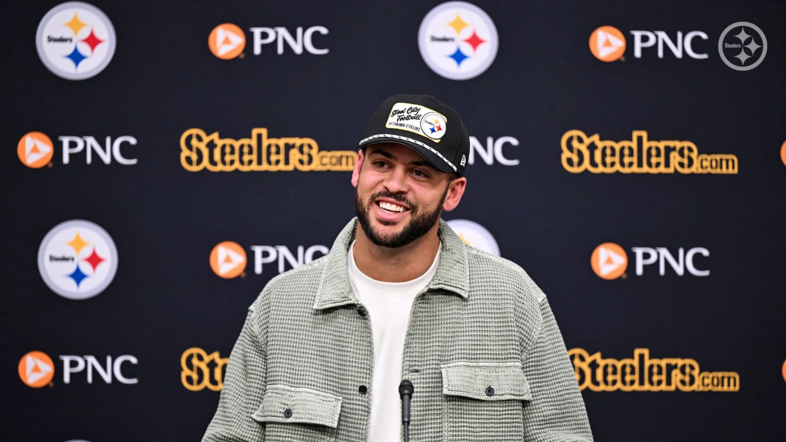 "He's Going To Try To Play": Steelers New WR Michael Pittman Jr Confident In Aaron Rodgers Returning (Steelers News). Photo by Taylor Ollason / Pittsburgh Steelers