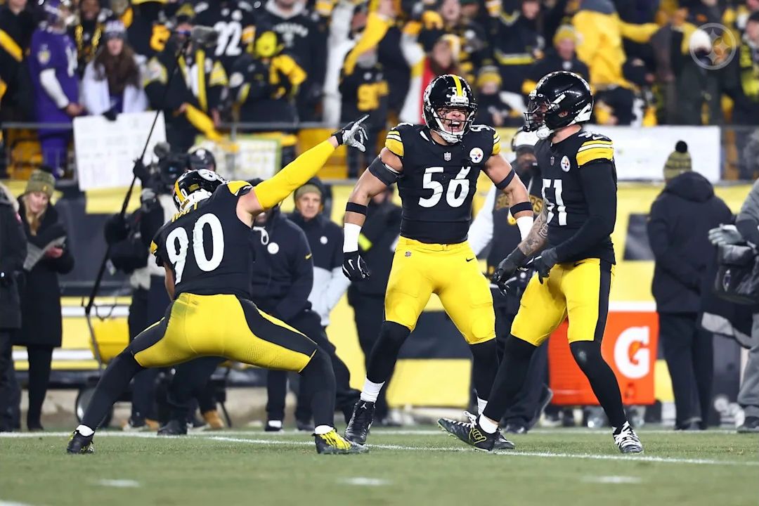 Steelers Alex Highsmith, TJ Watt, Nick Herbig Steelers Alex Highsmith, TJ Watt, Nick Herbig
